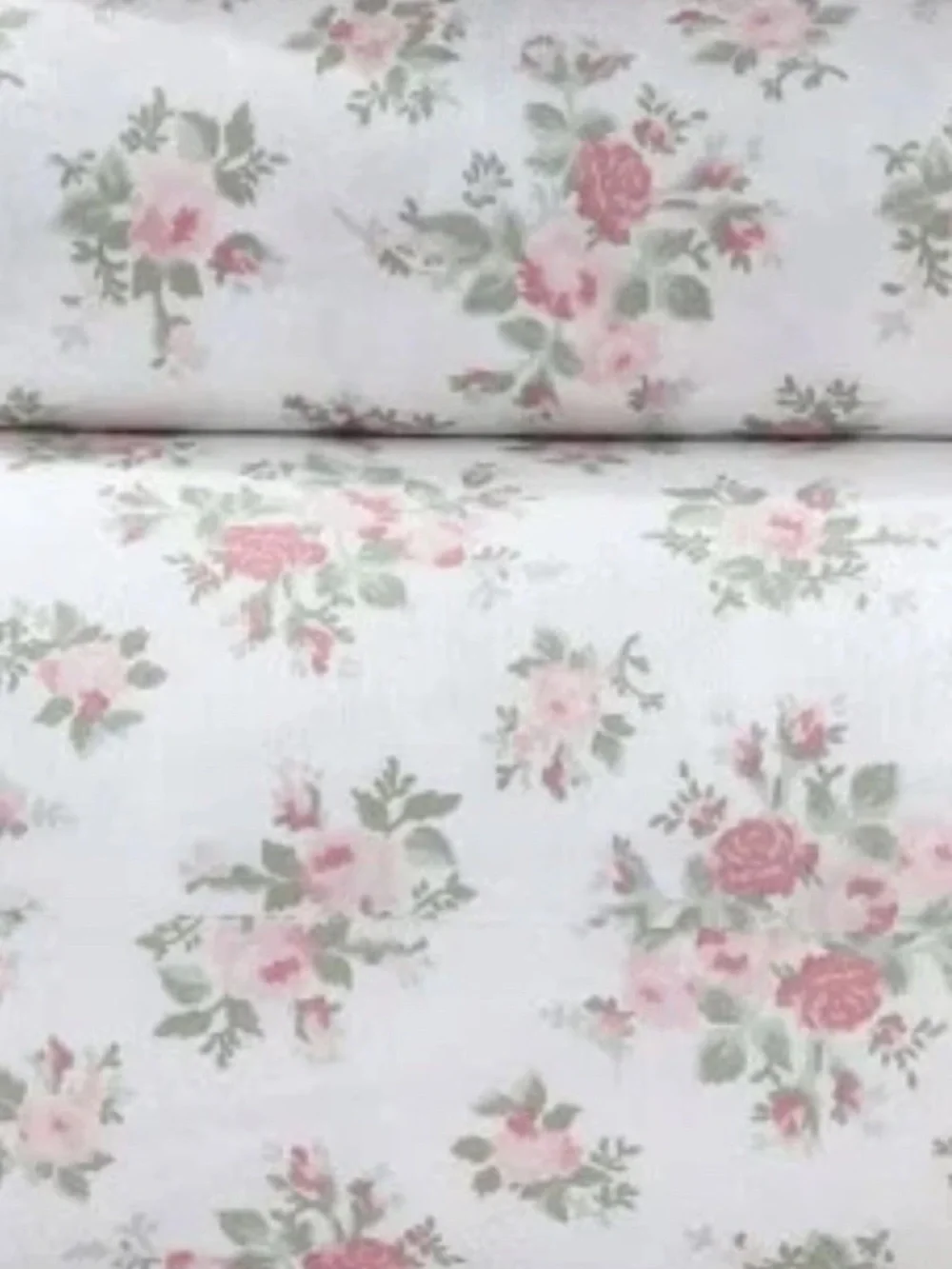 Laura Ashley Leanna Rose ~ Twin Sheet Set ~ Pink Floral ~ 100% Cotton
